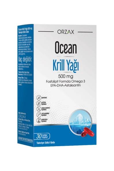 Ocean Krill Oil 500 mg 30 Kapsül ürün görseli