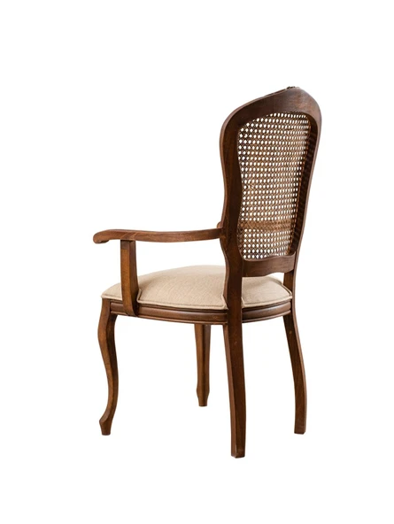 Victoria Kolçaklı Hazeranlı Ahşap Oymalı Country Sandalye - Resim 6