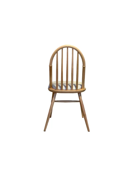 Rustica Döşemeli Classic Natural Ahşap Yemek Sandalyesi - Resim 9