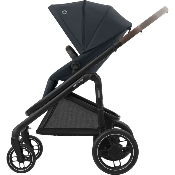 Maxi Cosi Plaza+ Ekstra Portbebeli Seyahat Sistem Olabilen Tek Elle Katlanabilen Doğumdan Itibaren Kullanılabilen Bebek Arabası Essential Graphite - 4