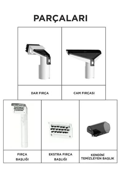 Torima TCC-01 Gri Buharlı Koltuk ve Halı Yıkama Makinesi Leke Çıkartma Makinesi - Resim 5