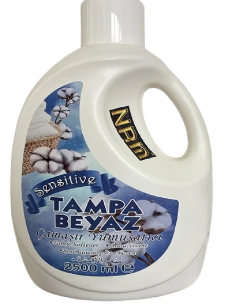 NRM TAMPA Beyaz SENSİTİVE Çamaşır Yumuşatıcı 2,5 Lt