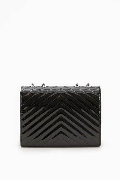 Levidor Siyah Rugan Kadın Omuz Çantası 930076 - 4