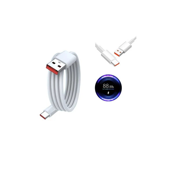 Tonex - TY67W Turbo Başlık Usb Kablo 67W Şarj Seti (Saniye Sayar) -  20 ADET - 4