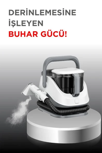 Torima TCC-01 Gri Buharlı Koltuk ve Halı Yıkama Makinesi Leke Çıkartma Makinesi - Resim 3