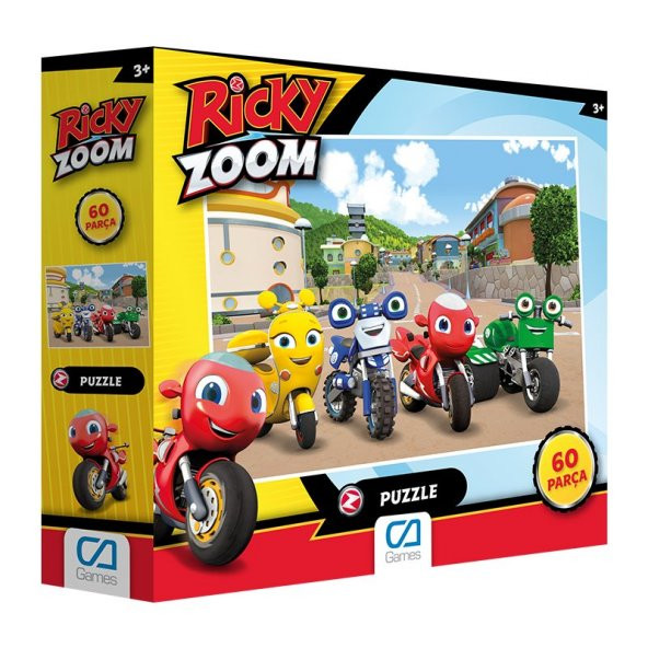 Ricky Zoom Kutulu Puzzle/Yapboz 60 Parça (Riki Zum) ürün görseli 1