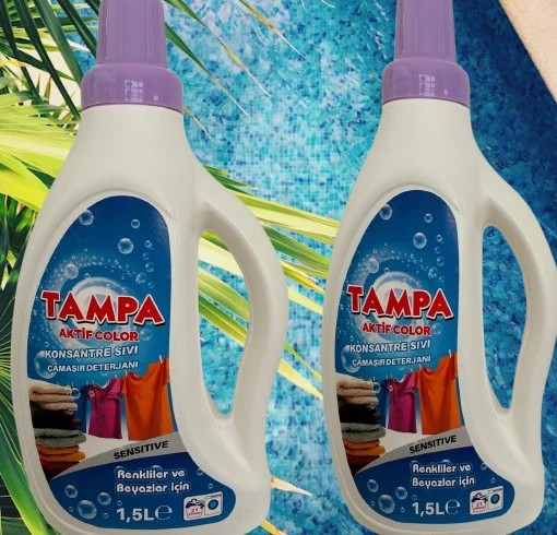 NRM TAMPA Beyaz SENSİTİVE Sıvı Çamaşır Deterjanı 1,5 Lt - Resim 3
