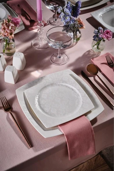 Square Bone Celes 53 Parça 12 Kişilik Yemek Takımı - 3