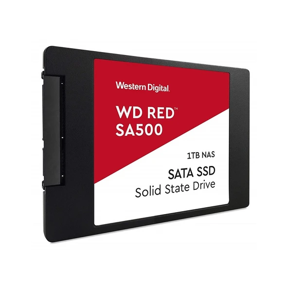 WD Red SA500, WDS100T1R0A, 1TB, 560/530, SERVER ve NAS için Enterprise, 2,5" SATA, SSD - 1