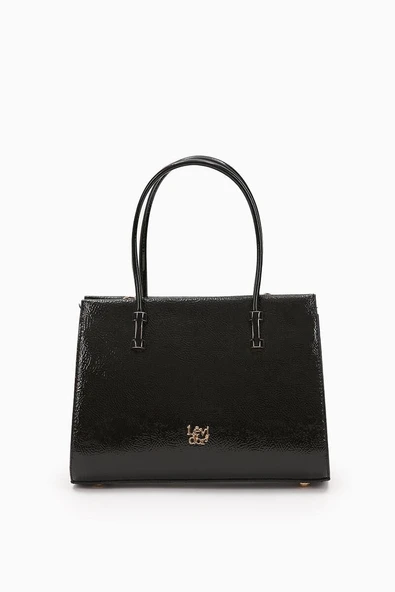 Levidor Siyah Kırışık Rugan Kadın El ve Omuz Çantası 930156