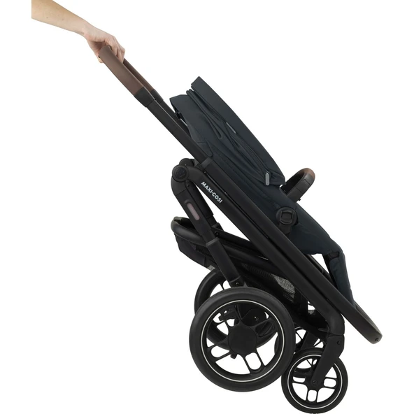 Maxi Cosi Plaza+ Ekstra Portbebeli Seyahat Sistem Olabilen Tek Elle Katlanabilen Doğumdan Itibaren Kullanılabilen Bebek Arabası Essential Graphite - 8