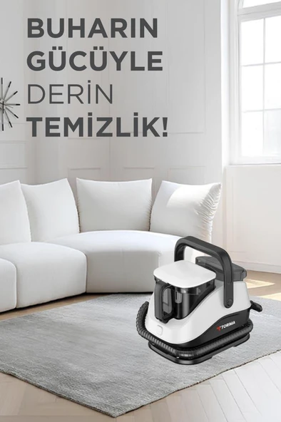 Torima TCC-01 Siyah Buharlı Koltuk ve Halı Yıkama Makinesi Leke Çıkartma Makinesi - 4