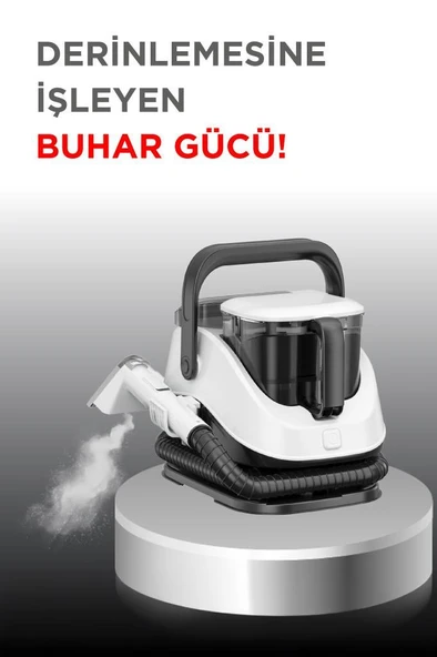 Torima TCC-01 Siyah Buharlı Koltuk ve Halı Yıkama Makinesi Leke Çıkartma Makinesi - 3