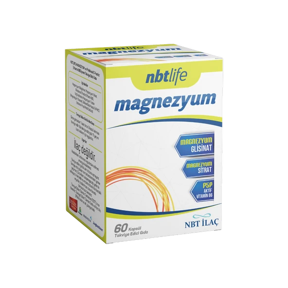 Nbt Life Magnezyum P5P Vitamin B6 60 Kapsül - 1