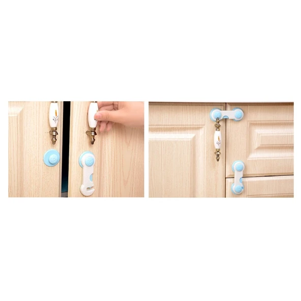 Çocuk Koruma Kilidi - Geçmeli 2 Adet Dolap Kilidi - 10