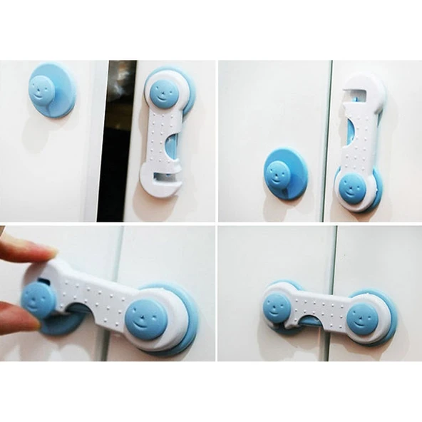 Çocuk Koruma Kilidi - Geçmeli 2 Adet Dolap Kilidi - 3