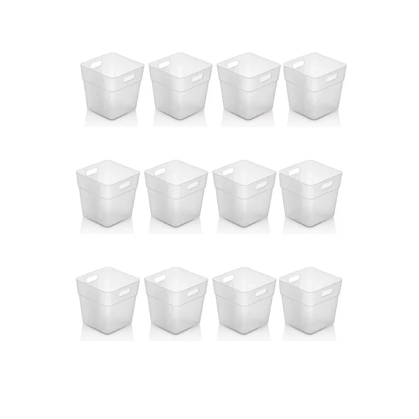 12 li Buzdolabı İçi Mini Düzenleyici Kutu Organizer - Buzdolabı Kapak Düzenleyici - 4
