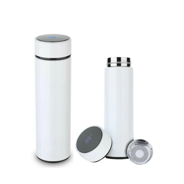 Dijital Sıcaklık Göstergeli Renkli Çelik Termos - 500 ML - 5