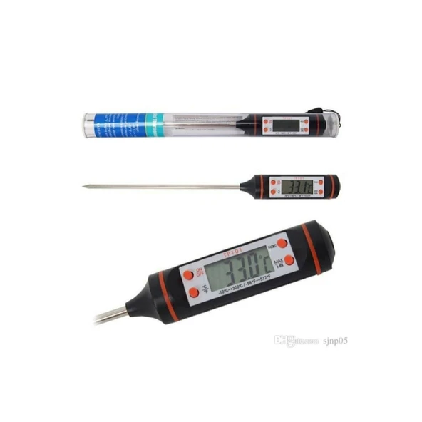 Dijital Gıda Termometresi Sıvı Gıda Et Su Süt Mama Sıcaklık Ölçer - Özel Kutulu - 2