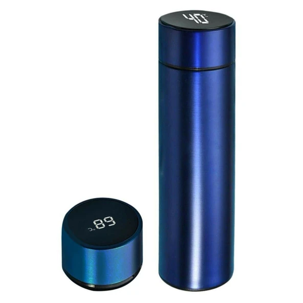 Dijital Sıcaklık Göstergeli Renkli Çelik Termos - 500 ML - 4