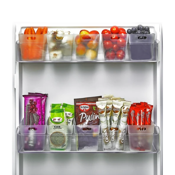 12 li Buzdolabı İçi Mini Düzenleyici Kutu Organizer - Buzdolabı Kapak Düzenleyici - 1