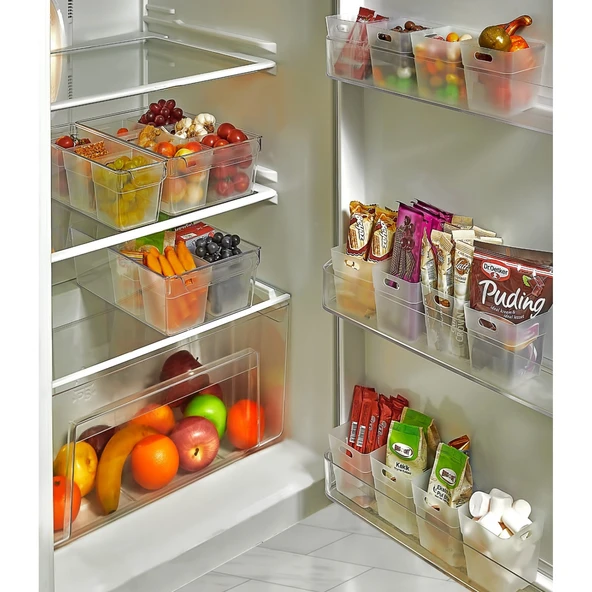 12 li Buzdolabı İçi Mini Düzenleyici Kutu Organizer - Buzdolabı Kapak Düzenleyici - 10