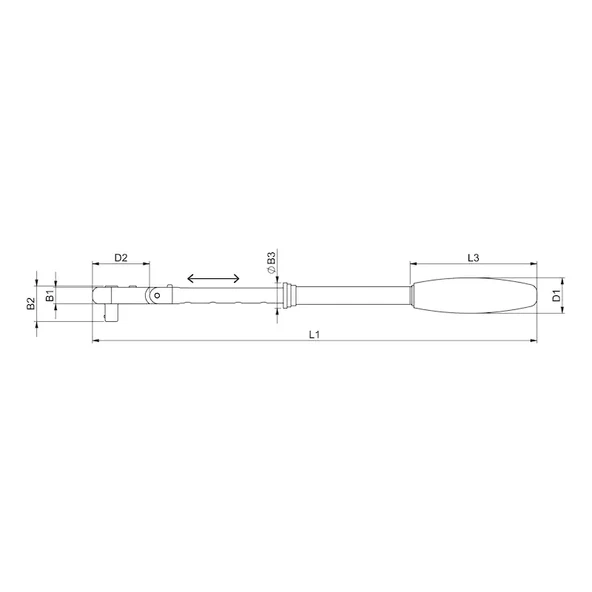 Würth Mafsallı Teleskobik Cırcır 1/2"294-432mm - 2