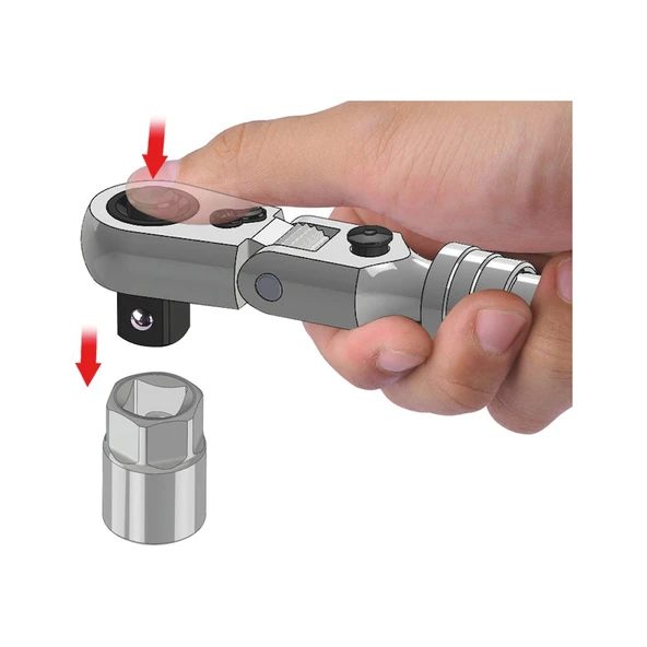 Würth Mafsallı Teleskobik Cırcır 1/2"294-432mm - 5