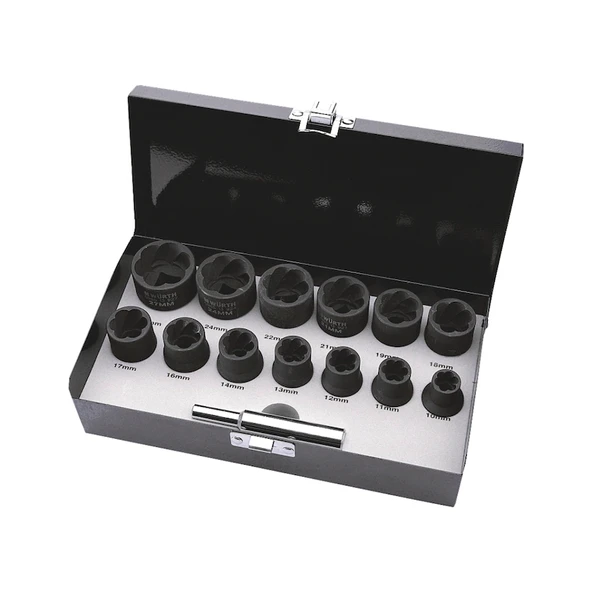 Würth 1/2 inch Spiral Lokma Somun Seti (14 Parça) ürün görseli