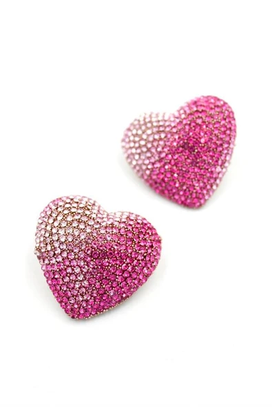 Kalp Küpe - Pembe ürün görseli 1