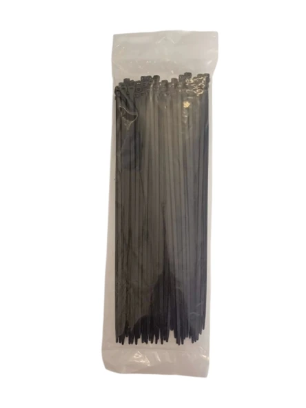 PEMSAN Klips Kablo Bağı 4.8x400 SİYAH (100lü Paket) Kablo Cırdı - 3