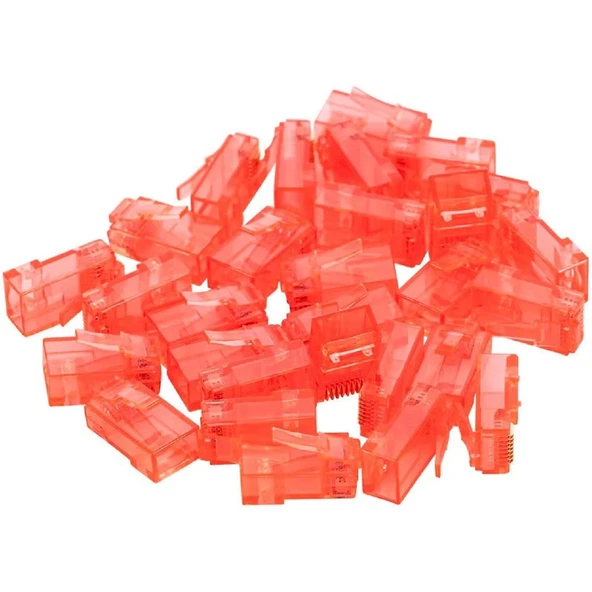 RJ45 RJ45 CAT6 8P/8C KIRMIZI SOKET (100LÜ PAKET) (5047) - 2