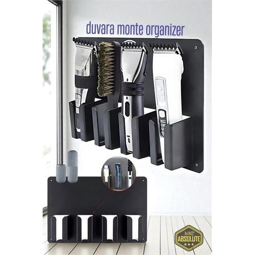 Berber Kuaför Tıraş Makinesi Organizeri - Tıraş Makine Fırça Tutucu - Resim 2