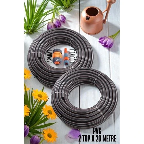 2 Top 20 Metre Bahçe Hortumu Sulama Aparatı Set