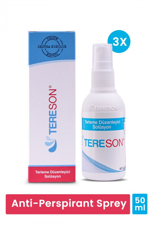 Tereson Tereson El,Ayak ve Koltuk Altı Terleme Önleyici 3x50 Ml