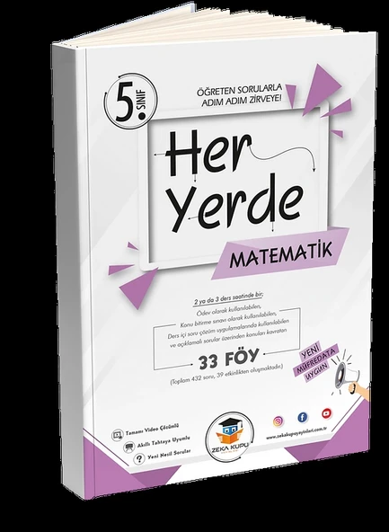 Zekaküpü 5.Sınıf Heryerde Matematik 33 Föy Öğreten Sorularla Adım Adım Zirveye