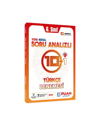 Puan 6.Sınıf Türkçe Denemesi 10+1 Soru Analizli