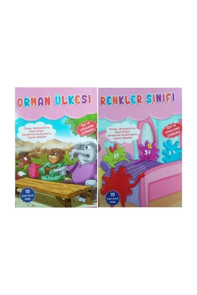 Renkler Sınıfı Orman Ülkesi 10 Kitap Test Uygulama Etkinlikli Bizim Kupa