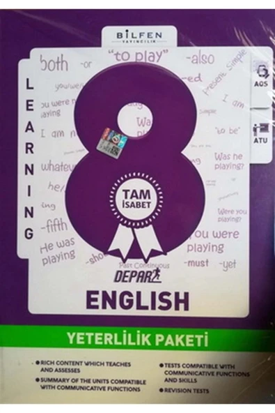 Bilfen 8.Sınıf İngilizce Depar Yeterlilik Paketi