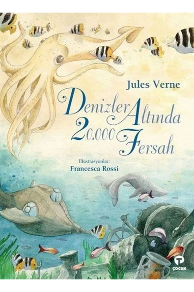Denizler Altında 20000 Fersah Resimli Büyük Boy Turkuvaz ürün görseli 1