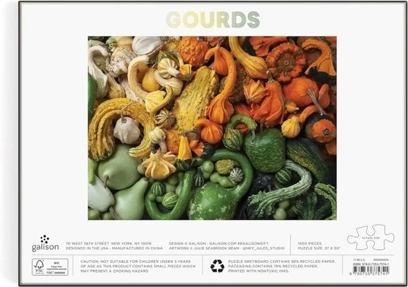 Galison Heirloom Balkabağı Puzzle - Resim 3