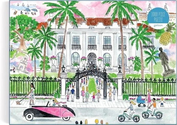 Galison Palm Plajı'nda Güneşli Bir Gün Puzzle - Resim 10