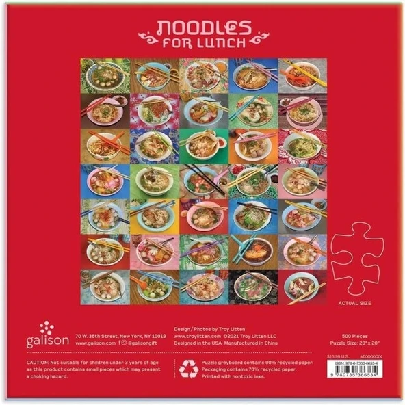 Galison Noodles Puzzle - Resim 5
