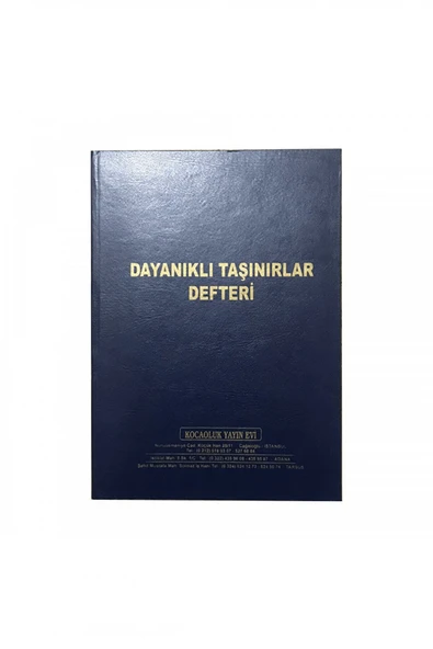 Kocaoluk Dayanıklı Taşınırlar Defteri