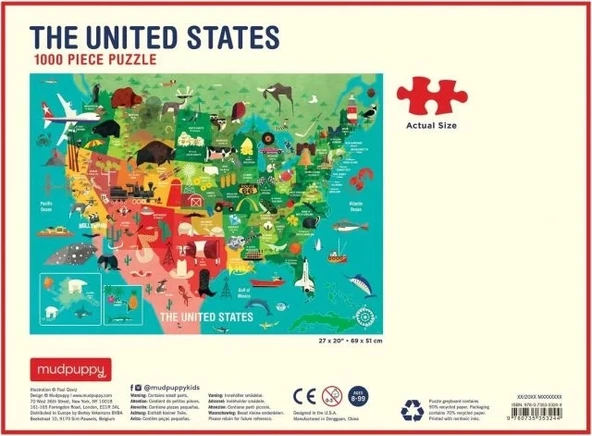 Mudpuppy Senin Dünyan Puzzle - Resim 7