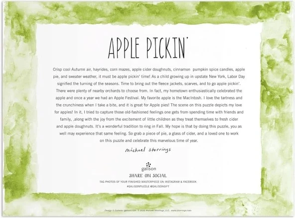 Galison Elma Toplama Puzzle - Resim 3