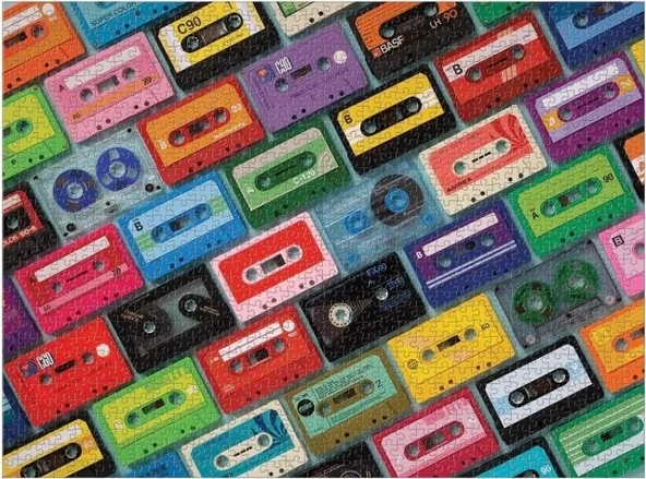 Galison Karışık Kaset Puzzle - Resim 3