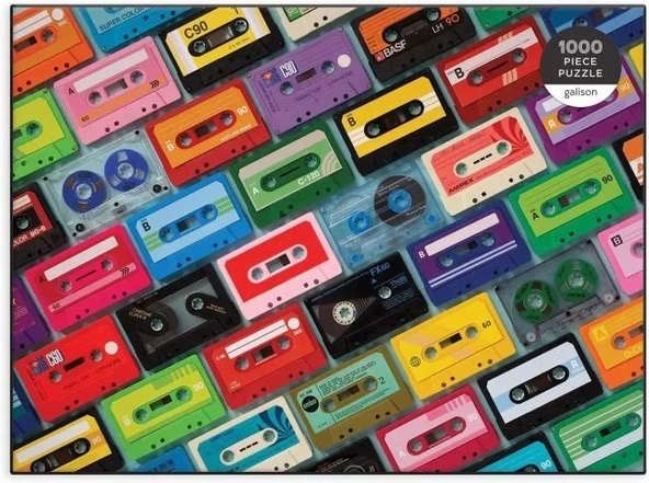 Galison Karışık Kaset Puzzle - Resim 2