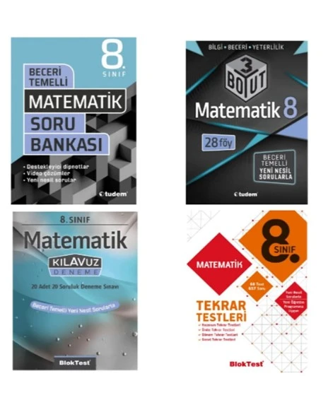 Tudem Yayınları 8.sınıf Matematik Seti ürün görseli
