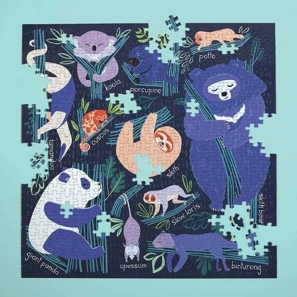 Mudpuppy Uyuşuk Hayvanlar Puzzle - 8